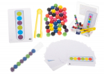 Edukacinė dėlionė montessori - spalvoti rutuliukai