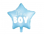 Folinis balionas Baby Shower vakarėliui "IT'S A BOY" (berniukui)