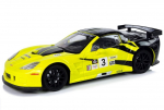 Nuotoliniu būdu valdomas sportinis automobilis Corvette C6.R (geltonas)