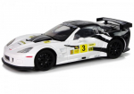 Nuotoliniu būdu valdomas sportinis automobilis Corvette C6.R (baltas)