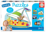 Pirmoji dėlionė EDUCA Baby Transportas 18059