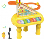 2-in-1 Multifunkcinis ankstyvojo ugdymo žaislas &ndash; Antytės čiuožykla ir pianinas