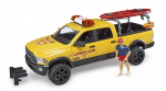 BRUDER gelbėtojų automobilis RAM 2500 su priedais 02506