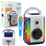Muzikinė kolonėlė &bdquo;Sound Box&ldquo; su mikrofonu ir LED &scaron;viesomis