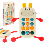 Montessori sensorinis žaislas kūdikiams telefonas su mygtukais