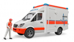 BRUDER 02676 greitosios pagalbos automobilis su figūrėle