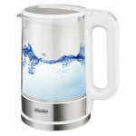 Mesko | Kettle | MS 1301w | Electric | 1850 W | 1.7 L | Glass | 360&deg; rotational base | White|MS 1301w