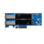 Synology E25G30-F2 Dual-port 25GbE SFP28 add-in card designed to accelerate bandwidth-intensive workflows | Synology E25G30-F2 | 25 GT/s | PCIe 3.0 x8|E25G30-F2