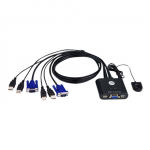 Aten 2-Port USB VGA Cable KVM Switch with Remote Port Selector | Aten | KVM  Cable KVM Switches  CS22U Search Product or keyword   2-Port USB VGA Cable KVM Switch with Remote Port Selector|CS22U-AT