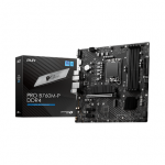 MSI | PRO B760M-P DDR4 | Processor family Intel | Processor socket  LGA1700 | DDR4 DIMM | Memory slots 4 | Supported hard disk drive interfaces  SATA, M.2 | Number of SATA connectors 4 | Chipset Intel B760 | mATX|PRO B760M-P DDR4