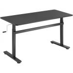 Manually adjustable sit-stand desk EO0027 | 70-117 cm | Maximum load weight 40 kg | Black|EO0027