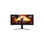 AOC CU34G4ZCA Curved 34" 3440x1440/21:9/1ms HDMI, DisplayPort, USB, Audio out | AOC|CU34G4ZCA
