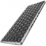 AXAGON HMC-KB keyboard USB-C 5Gbps with HUB, microSD/SD, 3x USB-A, HDMI 4K/60Hz, PD 100W, Audio, US layout|HMC-KB-US