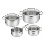 TEFAL | Duetto+ Stewpots set, 7 pcs | G719S734 | Stainless steel | Dishwasher proof | Lid included | Stainless steel|G719S734