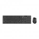 Natec | Keyboard and Mouse | Stringray 2in1 Bundle | Keyboard and Mouse Set | Wireless | Batteries included | US | Black | Wireless connection|NZB-1440