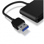 Raidsonic | ICY BOX | IB-CR301-U3 USB 3.0 External card reader | USB 3.0 Type-A | 3 x card reader slot: CF, SD, microSD|IB-CR301-U3
