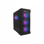GENESIS IRID 503 ARGB Pc case, Micro tower, 2xUSB 2.0, 2x Jack, 1xUSB 3.0, Black | Genesis | IRID 503 ARGB | ATX | Black|NPC-1559