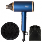 Camry | Hair Dryer | CR 2268 | 1800 W | Number of temperature settings 2 | Ionic function | Diffuser nozzle | Blue/Gold|CR 2268