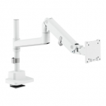 Digitus Desk Mount | DA-90476 Single Monitor Mount | Height, tilt, pivot, rotation, depth | 57 " | Maximum weight (capacity) 27 kg | White|DA-90476