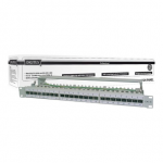 Digitus | CAT 6A Patch Panel, shielded, 1U, 24-port | RJ45, 8P8C | Grey|DN-91624S-EA