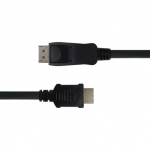 Kabelis DELTACO DisplayPort to HDMI, 4K UHD, 3m, juodas / DP-3030-K / 00110013|R00110013