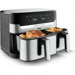TEFAL Fryer | EY905D10 | Capacity 5.2+3.1 L | Hot air technology | Stainless Steel/Black|EY905D10