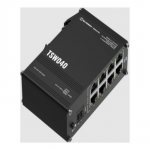 Teltonika Industrial Switch | TSW040 | Unmanaged | DIN rail mountable | 10/100 Mbps (RJ-45) ports quantity 8 | PoE+ ports quantity 8 | Power supply type 2-pin industrial DC power socket|TSW040000000