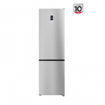 TCL Refrigerator | RP456BLE0 | Energy efficiency class E | Free standing | Combi | Height 201 cm | No Frost system | Fridge net capacity 314 L | Freezer net capacity 142 L | Display | 39 dB | Silver|RP456BLE0EU
