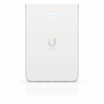UniFi6 In-Wall. Wall-mounted WiFi 6 access point with a built-in PoE switch.|U6-IW