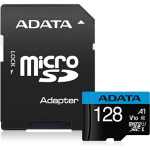 ADATA | microSDXC/SDHC UHS-I Memory Card | Premier | 128 GB | microSDHC/SDXC | Flash memory class 10|AUSDX128GUICL10A1-RA1