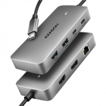 AXAGON USB-C 10Gbps DUAL 4K DISPLAY 7in1 hub | HMC-CUB83X2|HMC-CUB83X2