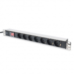 Digitus | Aluminum outlet strip with switch | DN-95402 | Sockets quantity 7|DN-95402