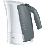 Braun | Kettle | WK 300 | Standard | 2200 W | 1.7 L | Plastic | 360&deg; rotational base | White|WK300 White