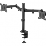 Goobay Dual Monitor Mount Flex | Swivel, Tilt, Rotation | 17-32 " | Maximum weight (capacity) 8 kg | Black|58529