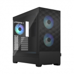 Fractal Design | op Air RGB | Side window | Black TG Clear Tint | ATX, mATX, Mini ITX | ATX|FD-C-POR1A-06