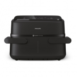 Philips Airfryer Dual Basket | NA150/00 1000 Series | Power 2450 W | Capacity 7 L | RapidAir Plus | Black|NA150/00