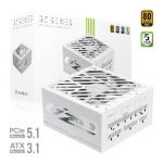Gamemax PSU | GZ 850G WH | 850 W | Gold | White | Full Modular|GZ 850G WH