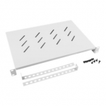 Lanberg 19" fixed shelf 1U/483x300mm, max load capacity up to 25kg | AK-1004-S | Grey|AK-1004-S