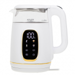 Adler Kettle with LED Display | AD 1305 | Electric | 2200 W | 1.7 L | Plastic | 360&deg; rotational base | White/Gold|AD 1305wg