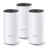 Whole Home Mesh WiFi System | Deco M4 (3-Pack) | 802.11ac | 300+867 Mbit/s | 10/100/1000 Mbit/s | Ethernet LAN (RJ-45) ports 2 | Mesh Support Yes | MU-MiMO Yes | No mobile broadband | Antenna type 2xInternal | No|Deco M4(3-Pack)