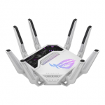 Asus WiFi 7 Tri-band Gaming Router | ROG Rapture GT-BE19000AI | 802.11ax | 10/100/1000 Mbit/s | Ethernet LAN (RJ-45) ports 1 | Mesh Support Yes | MU-MiMO Yes | 4G/5G | Antenna type External|90IG09S0-MO9A0V
