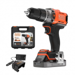 BLACK & DECKER | Cordless Drill Driver | BCD383D1XK-QW | 18 V | 2.0 Ah | Lithium|BCD383D1XK-QW