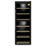 Caso | Smart Wine Cooler | WineExclusive 126 | Energy efficiency class G | Showcase | Free standing | Bottles capacity 126 bottles | Cooling type Compressor technology | Black|00729