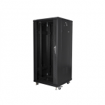 Lanberg | Rack cabinet 19" free-standing 27U/600x600 (flat pack) | FF01-6627-12B | Black|FF01-6627-12B