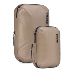 Thule | Compression Cube Set, Small/Medium | Packing Cube | Gentle Beige|TCCS201 GENTLE BEIGE
