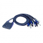 Aten 4-Port USB VGA/Audio Cable KVM Switch | Aten | 4-Port USB VGA/Audio Cable KVM Switch (0.9m, 1.2m)|CS64US-AT