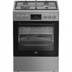 BEKO Cooker | FBMA61330GXDT | Hob type Gas | Oven type Electric | Stainless Steel | Width 60 cm | Grilling | LED | Depth 60 cm | 72 L|FBMA61330GXDT