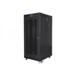Lanberg | Rack cabinet 19" free-standing 27U/600x600 (flat pack) with mesh door, LCD | FF01-6627-23BL | Black|FF01-6627-23BL