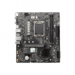 MSI PRO H610M-G WIFI DDR4 | Processor family Intel | Processor socket LGA1700 | DDR4 | Supported hard disk drive interfaces SATA, M.2 | Number of SATA connectors 4|PRO H610M-G WIFI DDR4