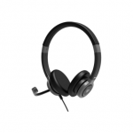 PORT CONNECT | Stereo USB Headphone PRO ON'R 300 | Wired | On-ear | Black | Noise canceling|912001